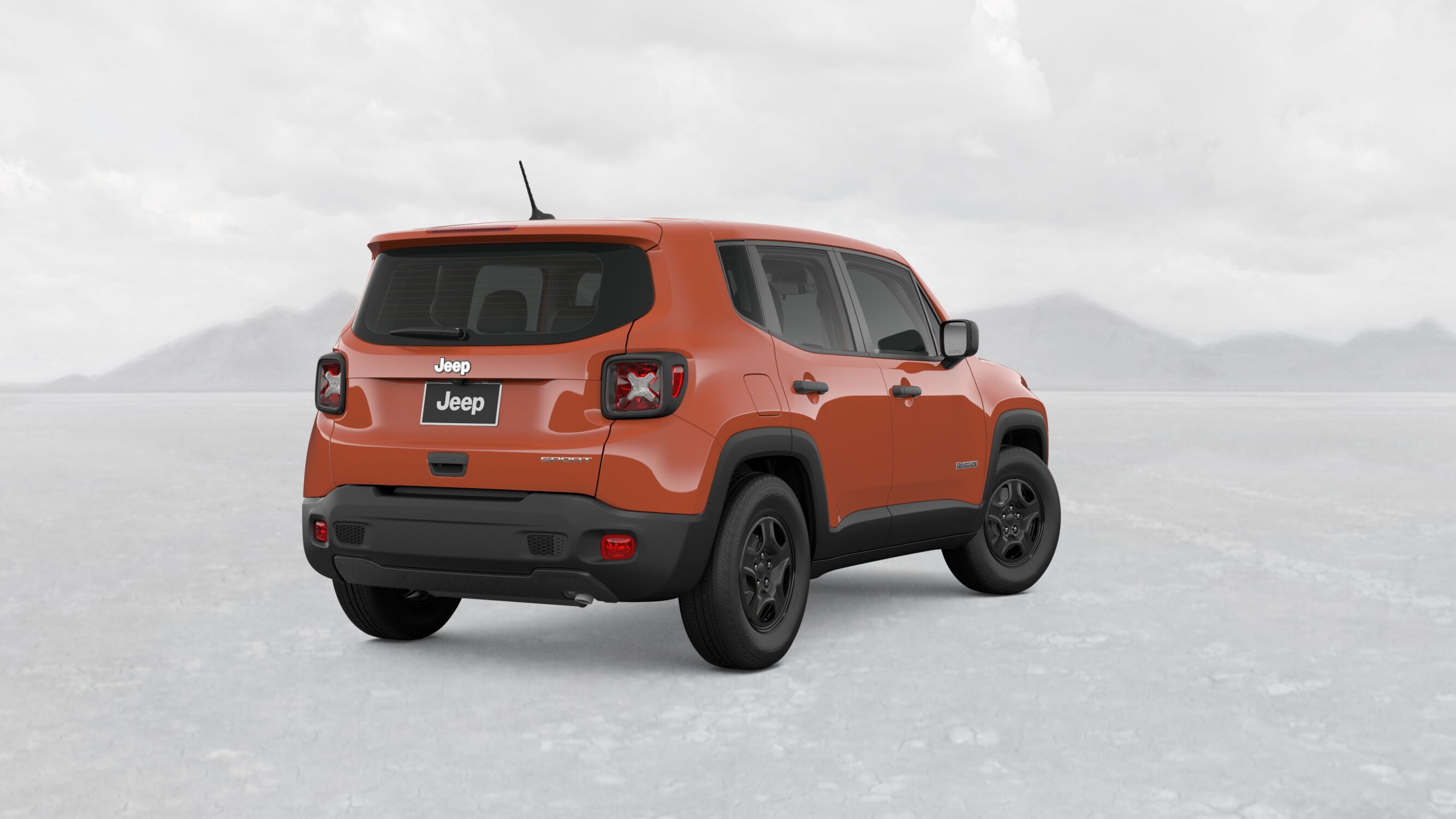 2018 Jeep Renegade Sport Orange Exterior Rear View